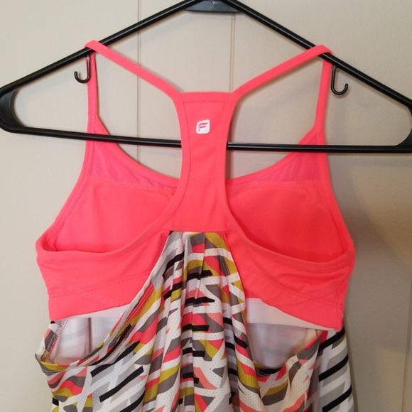 Fabletics Norwalk Coral Pattern Racerback Tank Top - Picture 5 of 6